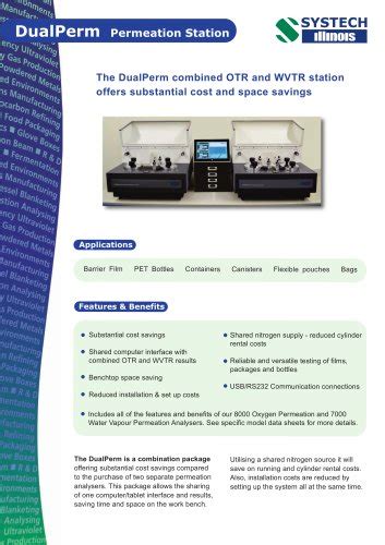 Combined OTR/WVTR Analyzer distribution|DualPerm OTR & WVTR permeation station .